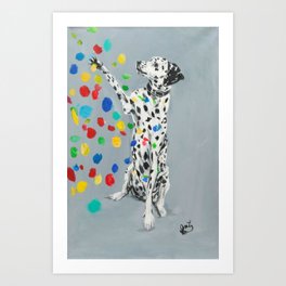 black and white dog art prints for any
