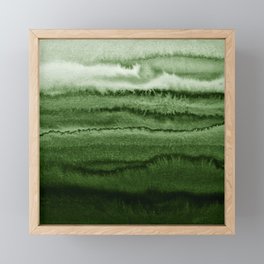 WITHIN THE TIDES FOREST GREEN by Monika Strigel Framed Mini Art Print