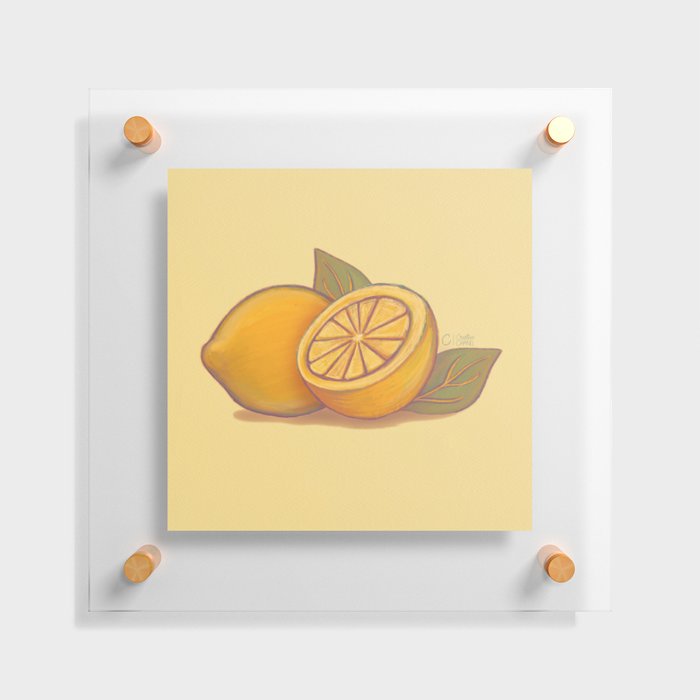 Lemon de la Creme Floating Acrylic Print