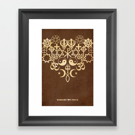 love Framed Art Print