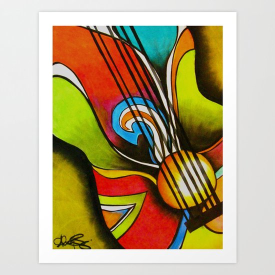 Untitled (Guitar) Art Print