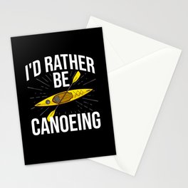 Canoeing Paddle Kayak Canoe Boat Kayaking Stationery Card
