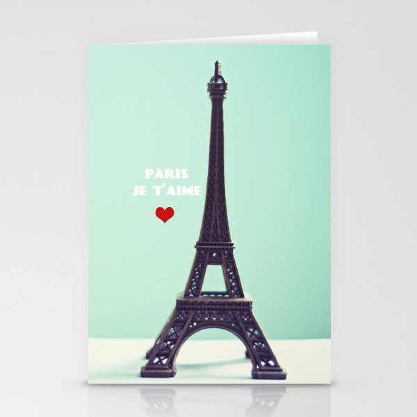 Paris Je T'aime Stationery Cards