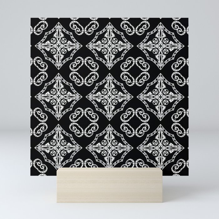 Victorian Gothic Holiday Wallpaper Mini Art Print By Darkdecors