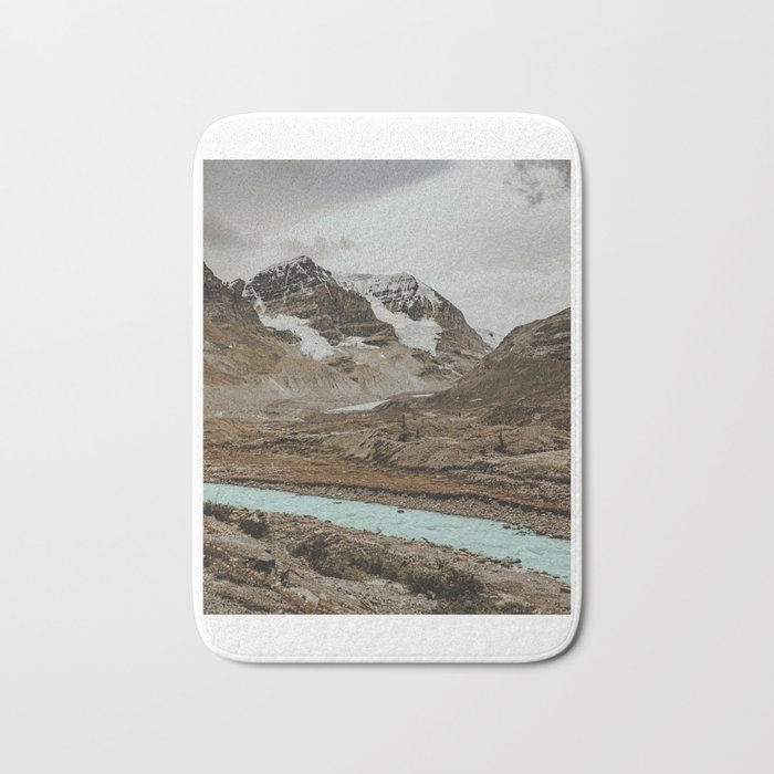 Rocky Mountain Glacier 2 | Jasper National Park | Landscape Photography Bath Mat