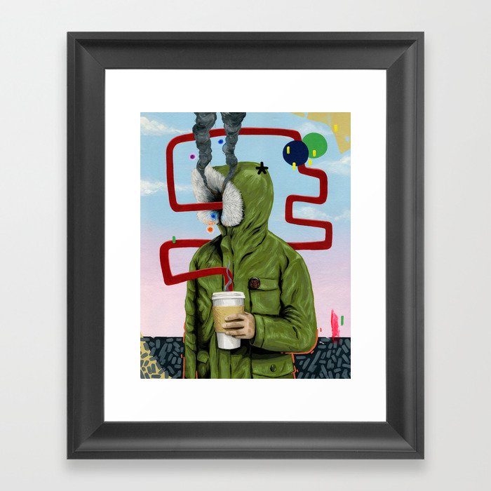 Caffeine Boost Framed Art Print