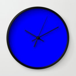 RGB Blue cobalt navy sapphire azure royal sea Wall Clock | Graphicdesign, Color, Aquamarine, Turquoise, Sapphire, Ultramarine, Cobalt, Beryl, Solid, Bright 
