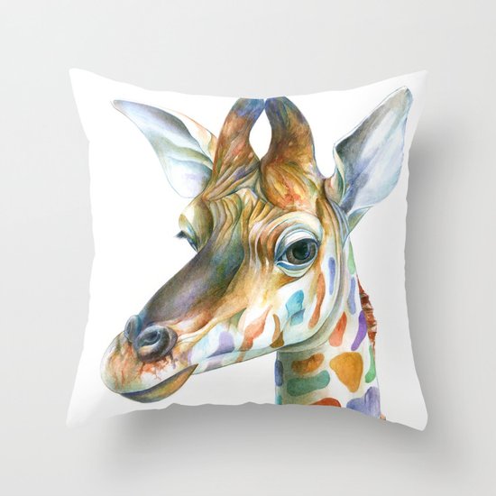Giraffe Throw Pillow