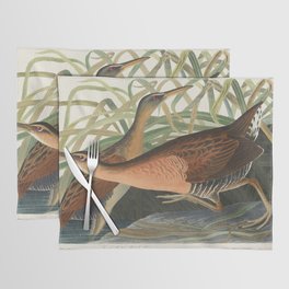 Fresh Water Marsh Hen from Birds of America (1827) by John James Audubon  Placemat