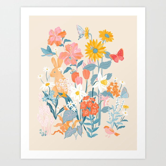 Flora & Fauna Art Print