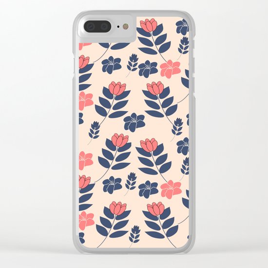 flowers Clear iPhone Case