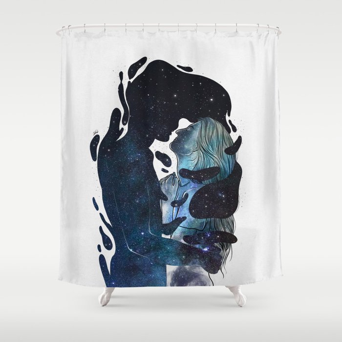 Vibes of heaven. Shower Curtain