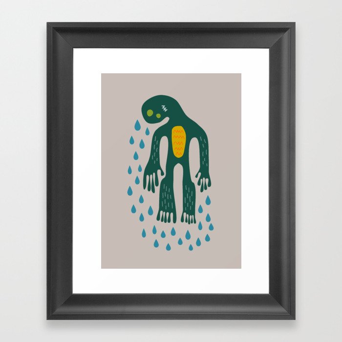 Bizarre Water Creature Framed Art Print