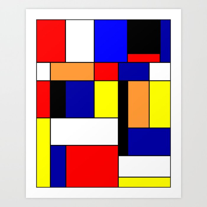 Mondrian #1 Art Print