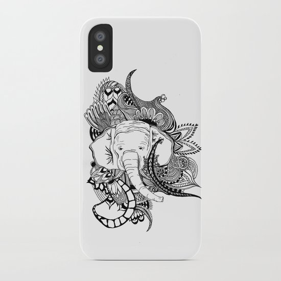 Inking Elephant iPhone Case