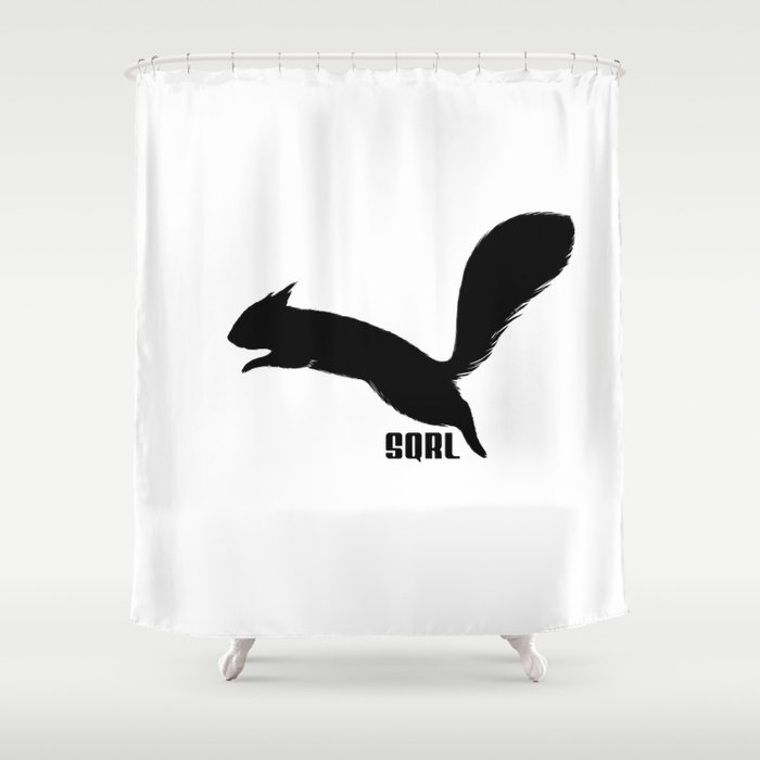 SQRL ™  // squirrel Shower Curtain