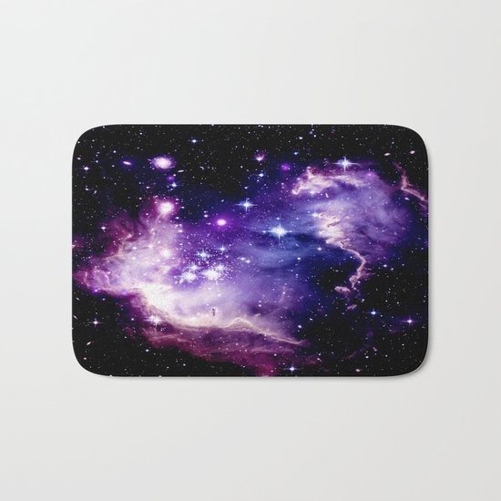 Galaxy . Deep Purple & Blue Bath Mat