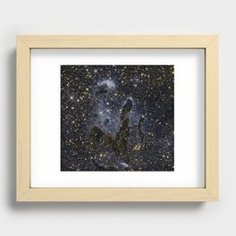 Pillars of Creation / Eagle Nebula in infrared (NASA/ESA Hubble Space Telescope) Recessed Framed Print