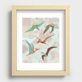 Pterodactyls Recessed Framed Print
