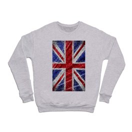 Glitter Union Jack Flag UK Crewneck Sweatshirt