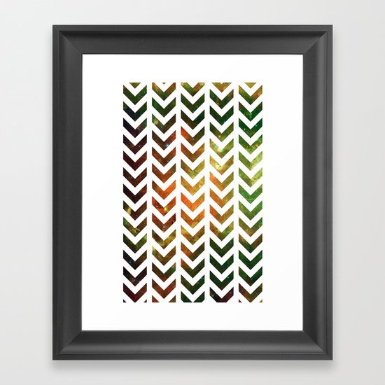 Nebula Chevrons Framed Art Print