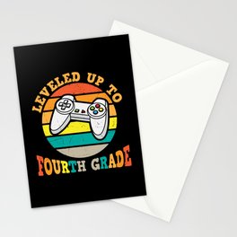 Leveled Up To Fourth Grade Vintage Stationery Card