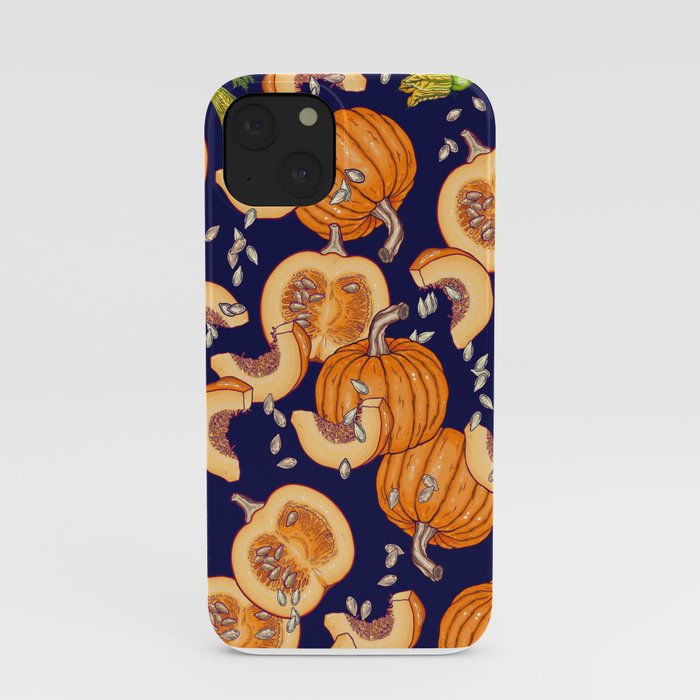 Pumpkin night life Pattern iPhone Case