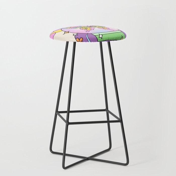 Butterfly Effect Vintage Style Poster Bar Stool