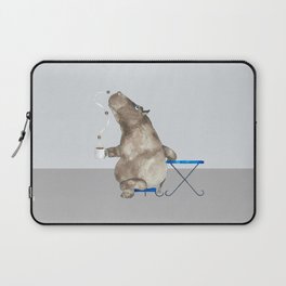 cofffee time hippo Laptop Sleeve