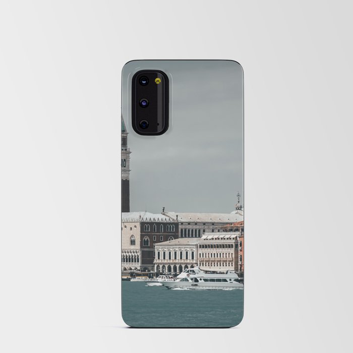 Venice Italy with gondola boats surrounded by beautiful architecture along the grand canal Android Card Case