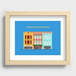 Chinatown Shophouses, Singapore [Building Singapore] Recessed Framed Print