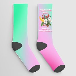 Trans Femme Bodies Are Gifts - Gradient Socks