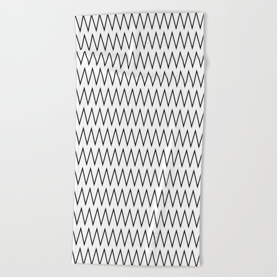 Minimalist Chevron Beach Towel