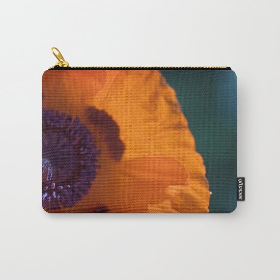 Orange Poppy Carry-All Pouch