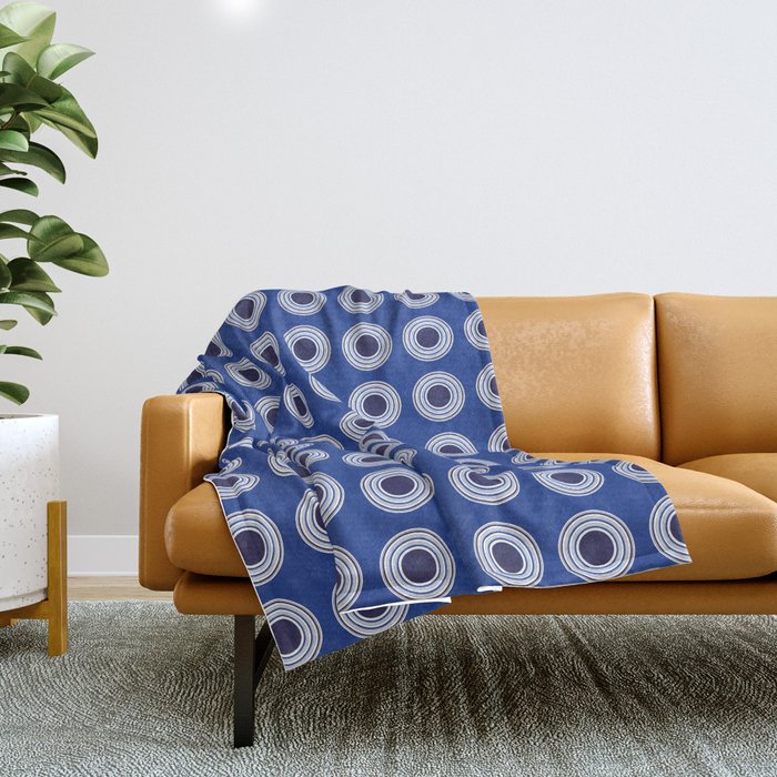 Prossy - Blue Throw Blanket