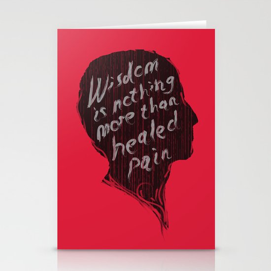 Words of wisdom Stationery Cards