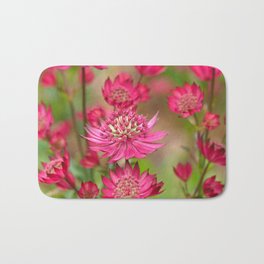 Astrantia Flowers Bath Mat | Pink, Floral, Flora, Plant, Blossom, Masterwort, Astrantia, Petals, Selectivefocus, Beautiful 