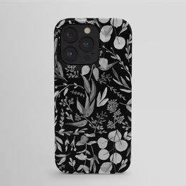Black & White Eucalyptus iPhone Case
