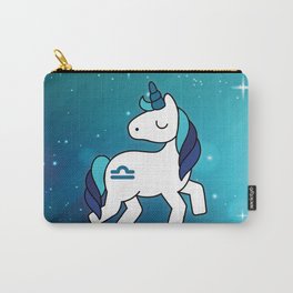 Libra Unicorn Zodiac Carry-All Pouch