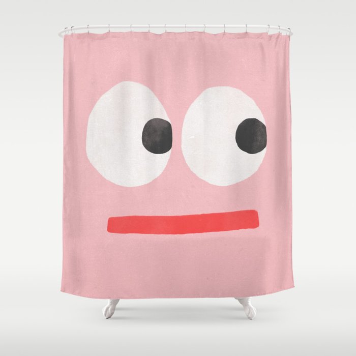 Face Shower Curtain