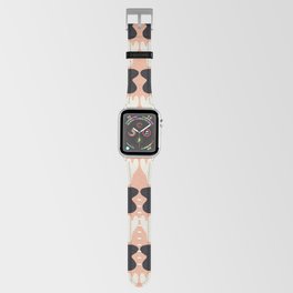 Black and white in pastel repeat pattern Apple Watch Band