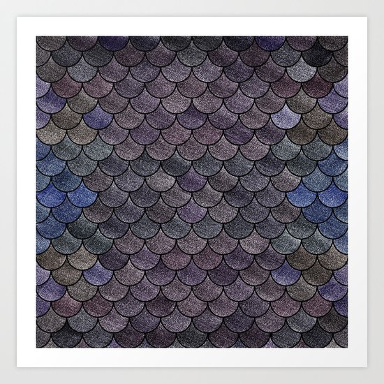 Lovely Pattern II(Glitter Version) Art Print