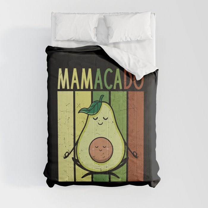 Mamacado Funny Avocado Mom Comforter
