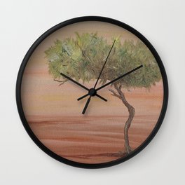 Desert Tree Wall Clock