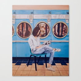 Laundry Day Blues Canvas Print