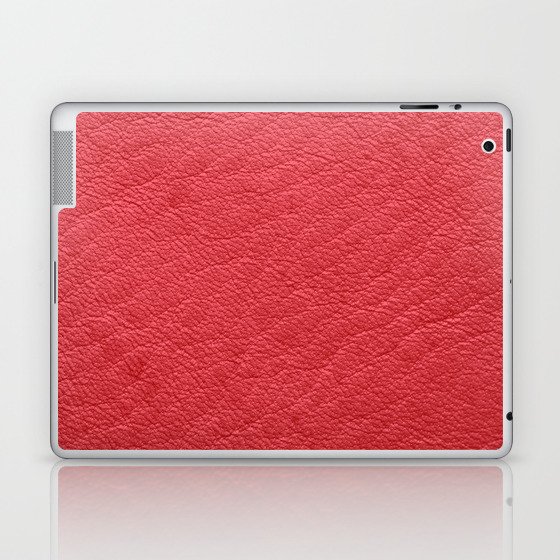 Modern Elegant Red Leather Collection  Laptop & iPad Skin