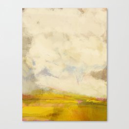 the sky over the fields abstract landscape Canvas Print