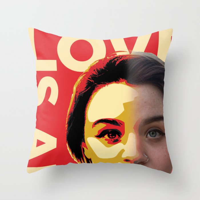 Love is Art Throw Pillow