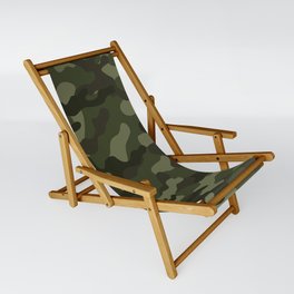 vintage military camouflage Sling Chair