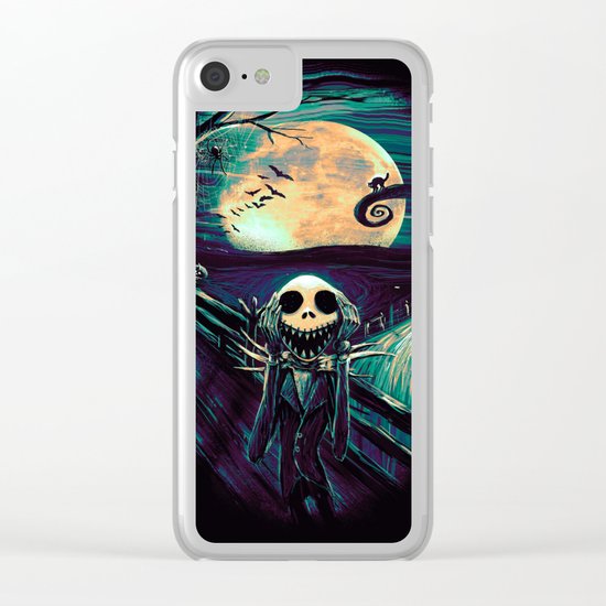 The Scream Before Christmas Clear iPhone Case